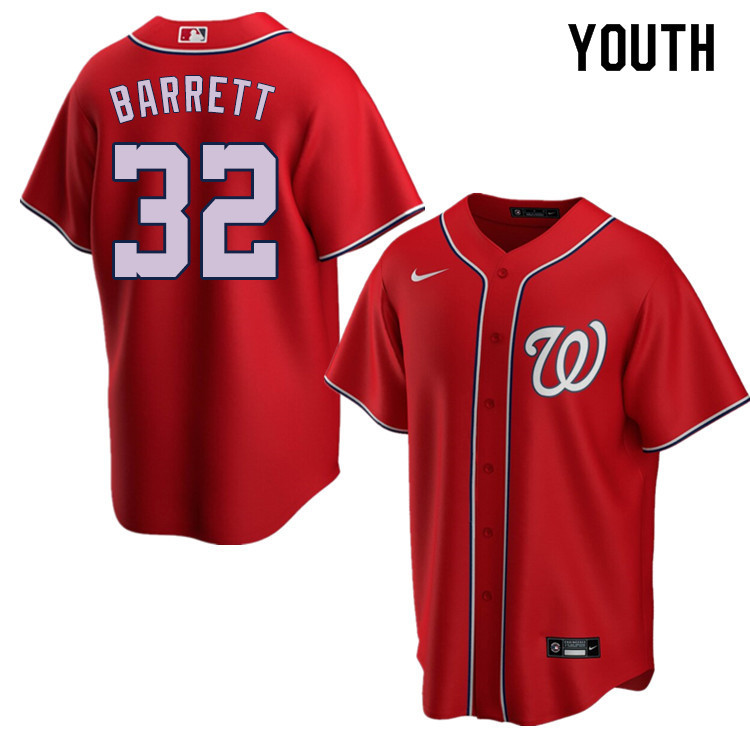 Nike Youth #32 Aaron Barrett Washington Nationals Baseball Jerseys Sale-Red